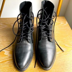 Black Jeffrey Campbell Gamin lace up boots